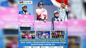 Kapolres Sukabumi Kota Apresiasi Sepak Terjang Juara 1 Kemala Run 2024 di BSD Tanggerang