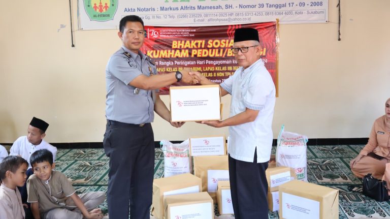 Sambangi Panti Sosial Asuhan Anak Al-Fitroh, Kepala Lapas Sukabumi: Memberi Materi, Menebar Semangat dan Harapan