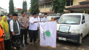 Bupati Sukabumi Lepas Logistik Bantuan Sosial ke 25 Kecamatan Terdampak Bencana Sumbangan Lintas Organisasi