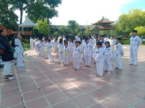 Tiger Taekwondo Sukabumi Gelar Penyematan Sabuk dan Apresiasi Atlet di Santasea