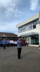 Kepala Subbagian Tata Usaha Kantor Pertanahan Kota Sukabumi Pimpin Upacara Hari Lahir Pancasila