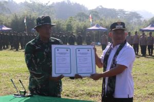 TMMD Ke-124 Rampung, Pemkab Sukabumi Apresiasi Dukungan TNI Bangun Desa Cisarua