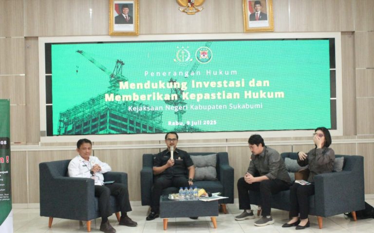 Penerangan Hukum, Kejari Kabupaten Sukabumi Beberkan Empat Poin Penting Investasi