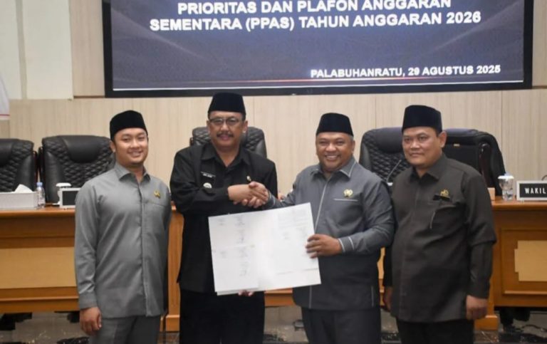 Pemkab dan DPRD Sukabumi Sepakati KUA-PPAS 2026, Fondasi Penyusunan APBD